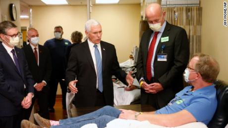 Vice President Mike Pence visited the Mayo Clinic on April 28 without a mask, in violation of the health care facility&#39;s rules. He later said he should&#39;ve worn one. 