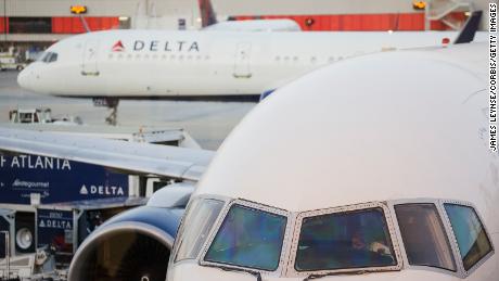 Delta jets on the tarmac at Atlanta International Airport. (James Leynse/Corbis/Getty Images)