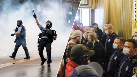 The protest pictures alone tell the story of America&#39;s racial hierarchy