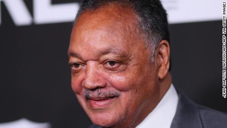 US civil rights activist Jesse Jackson arrives for the 10th Anniversary CORE (Community Organized Relief Effort) Gala at the Wiltern theatre in Los Angeles on January 15, 2020. - CORE (formerly known as J/P HRO) is marking the 10th anniversary of both the devastating 2010 Haitian earthquake and the subsequent founding of this organization by Sean Penn. (Photo by Jean-Baptiste LACROIX / AFP) (Photo by JEAN-BAPTISTE LACROIX/AFP via Getty Images)