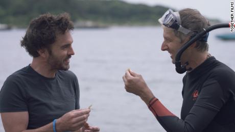 Director Damon Gameau (left) in &#39;2040&#39;