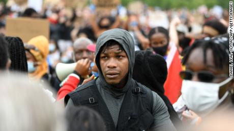 &#39;Now is the time&#39;: Emotional John Boyega addresses protesters at London Black Lives Matter rally