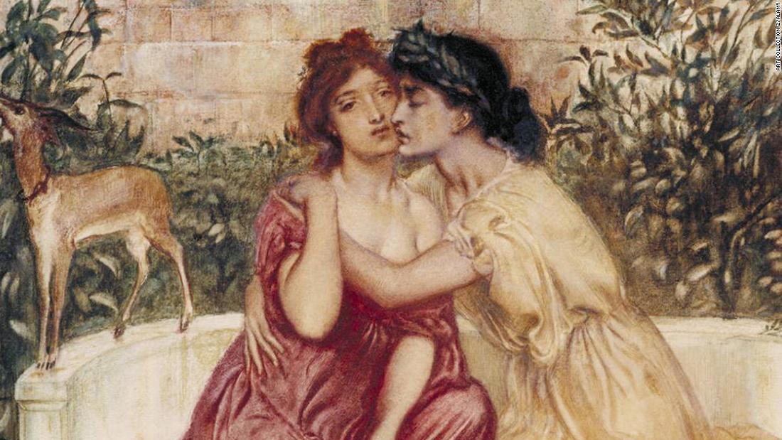 This Victorian painting depicting two women in love was nearly lost forever  pic