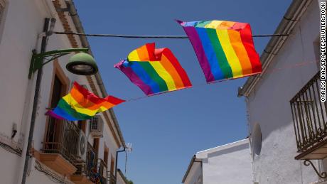 This Spanish town was forced to take down its Pride flag -- so residents decked it out in rainbows 