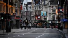 London&#39;s West End theater district on a Saturday evening in April.