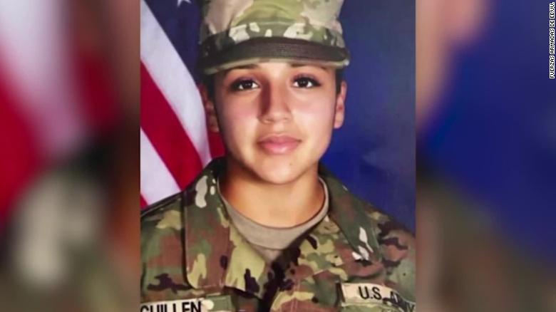 A memorial for slain Fort Hood soldier Vanessa Guillen was vandalized