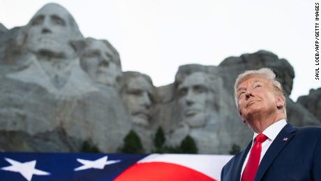 Trump denies White House asked about adding him to Mount Rushmore