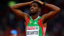 Ricardo Dos Santos of Portugal reacts after competing in the Men&#39;s 400 metres semi-final during day two of the 22nd European Athletics Championships at Stadium Letzigrund on August 13, 2014 in Zurich, Switzerland.