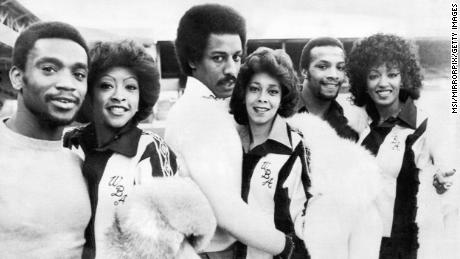 Valerie Holiday, Helen Scott and Sheila Ferguson a.k.a. The Three Degrees meet up with their football namesakes.
