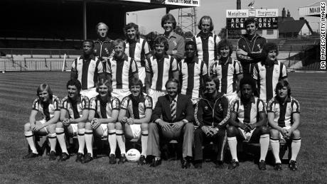 West Brom&#39;s squad for the 1978/79 season, featuring Cunningham, Regis and Batson.