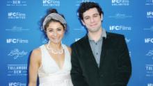 Alexi Pappas and partner Jeremy Teicher attend the IFC Films Spirit Awards Party in Santa Monica, California, earlier this year.