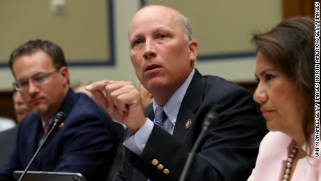 WASHINGTON, DC - JULY 12:  Rep. Chip Roy (R-TX) testifies before a House Oversight and Reform Committee hearing on 