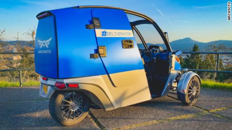 The Deliverator is a three-wheeled vehicle that&#39;s smaller than a car and designed to be a mix of a car and a motorcycle.