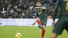 Fabregas in action for Monaco during the French Ligue 1 match between Olympique de Marseille (OM) and AS Monaco (ASM) at Stade Velodrome on January 13, 2019 in Marseille, France.