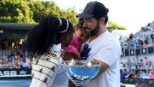 Williams and Ohanian with their daughter Alexis Olympia.