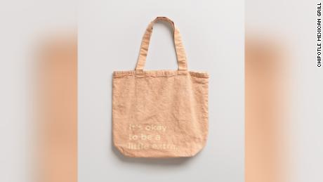 A tote bag dyed with avocado pits