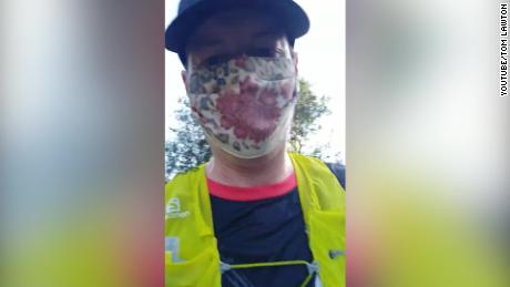 A doctor runs 22 miles in a face mask to prove that they are safe