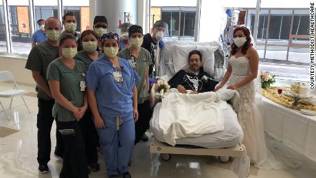 Nurses in a San Antonio hospital organize a patient&#39;s wedding to help lift his spirits