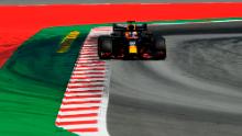 Verstappen drives at the Circuit de Catalunya in Barcelona during the Spanish Grand Prix.