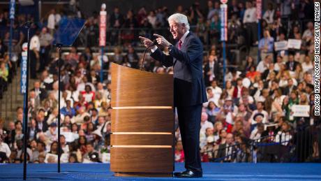 Clinton at the Democratic National Convention in Charlotte, North Carolina, 2012.
