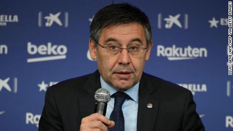 Bartomeu has insisted that Barcelona&#39;s crisis is a &quot;sporting&quot; one.