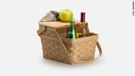 Longaberger baskets were coveted picnic baskets that were handmade using strips of maple wood.