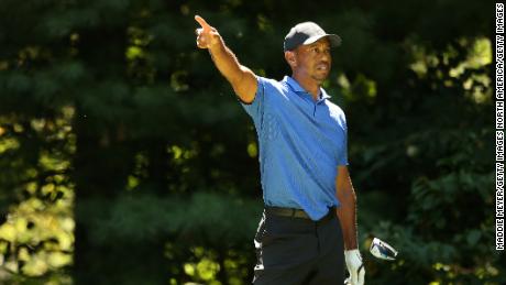 Tiger Woods was playing his ninth round since the PGA Tour resumed at The Northern Trust.