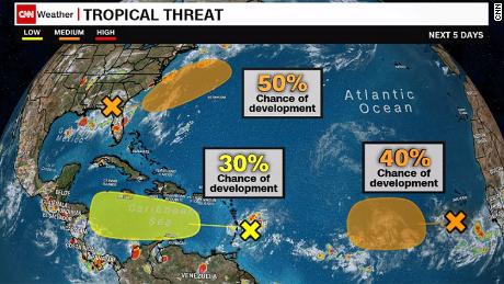 NHC&#39;s 5-Day Atlantic Hurricane Outlook