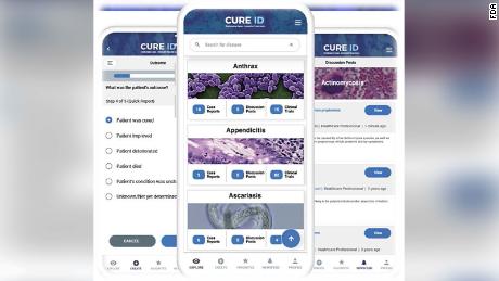 The app is organized by disease and allows doctors to discuss how and why a drug may have worked in a given condition.