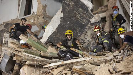 Emotional rollercoaster in Beirut as rescuers end search for possible blast survivor