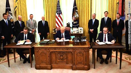 Serbia and Kosovo sign economic normalization agreement in Oval Office ceremony
