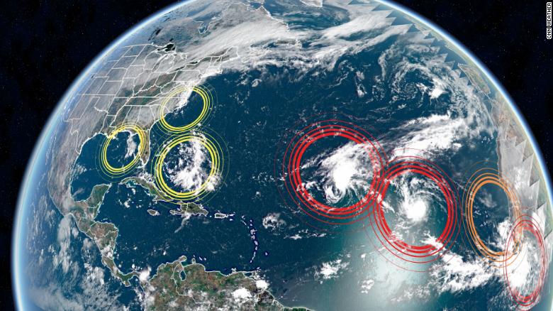 Hurricane season peaks today, and the Hurricane Center is watching 7 systems