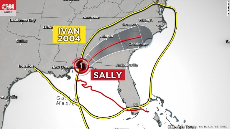 Hurricane Sally lands on the same spot as Alabama's last hurricane 16 anni fa