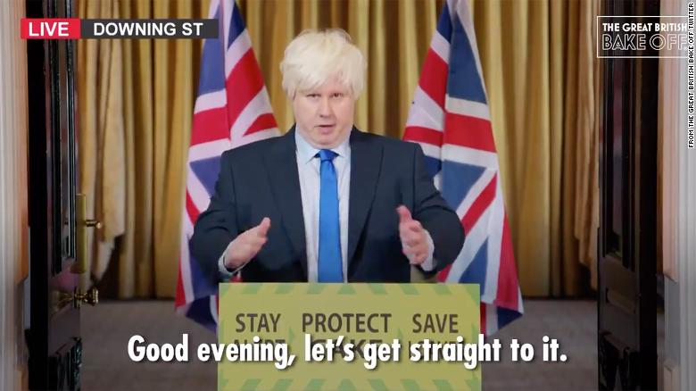 Matt Lucas revives his Boris Johnson spoof, urging viewers to 'Save Loaves' during 'Great British Bake Off' debut