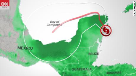 Tropical Storm Gamma makes landfall near Tulum