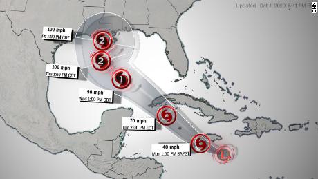 The NHC advised that there was large uncertainty in its preliminary forecast for PTC 26, 写真.