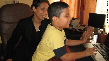 Nahla al-Nadawi worked as a radio host in Iraq when her husband was killed in a car bomb in 2007. Her autistic son, Ussayid, was six years old at the time.