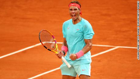 Nadal continues his run of never having lost a French Open semifinal. 