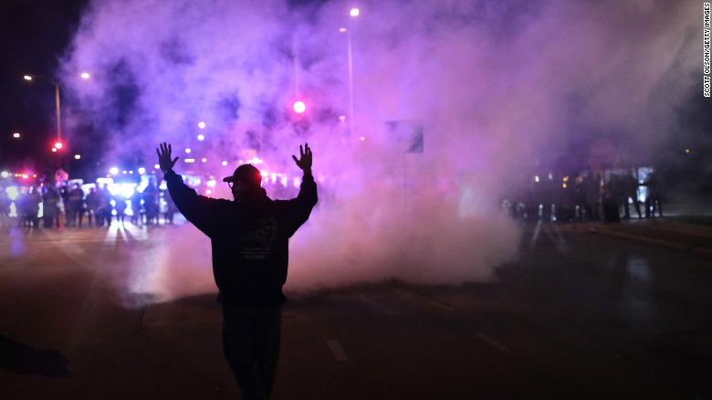 Wisconsin police deploy tear gas as protests over Alvin Cole's death move into third night