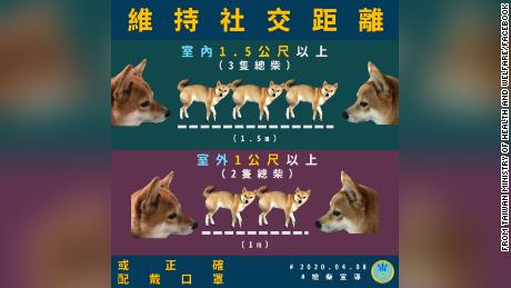 Taiwan&#39;s government deployed a cartoon spokesdog to help communicate its social distancing policy.