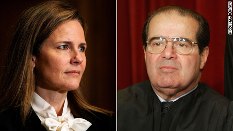 Antonin Scalia&#39;s legacy looms over the Amy Coney Barrett hearings