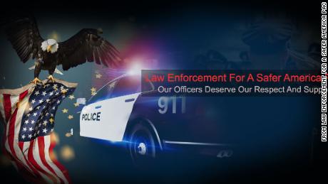 An image from Law Enforcement For A Safer America PAC&#39;s Facebook page. 