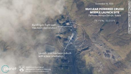 Satellitenbilder deuten darauf hin, dass Russland sich darauf vorbereitet, den Test seiner nuklear angetriebenen Marschflugkörper fortzusetzen