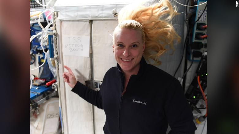 This American astronaut just voted from space. Here's how she did it