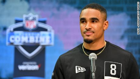 Rookie quarterback Jalen Hurts faced question marks over his ability to be an NFL quarterback despite a successful college career.