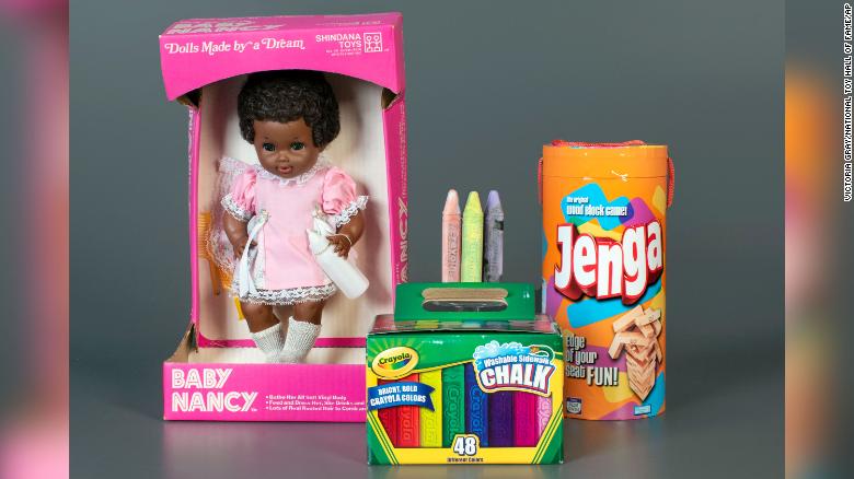 Sidewalk chalk and Jenga have been inducted into the National Toy Hall of Fame