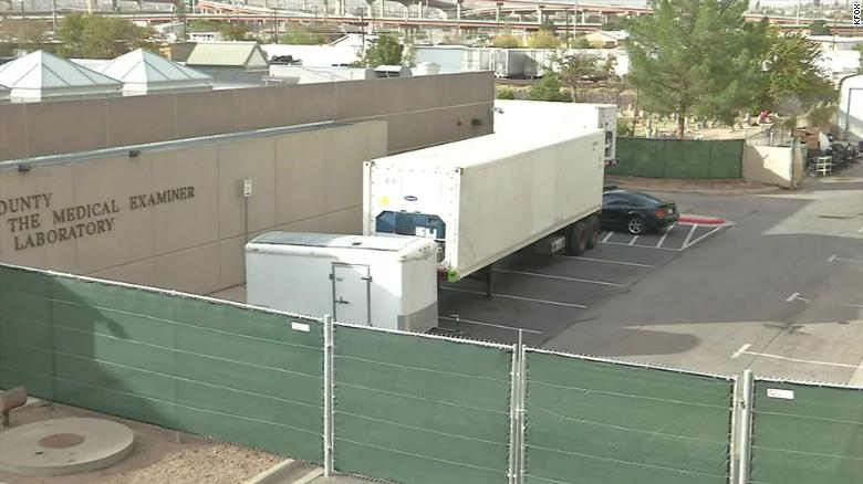Amid spike in Covid-19 deaths, El Paso, Texas, requests four more trailers in addition to six mobile morgues already on the ground