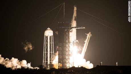SpaceX launch: Four astronauts take off aboard Crew Dragon bound for ISS