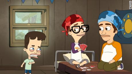 Nick Kroll voices Nick Birch, John Mulaney is Andrew Glouberman, and Seth Rogan plays Seth Goldberg in &quot;Big Mouth.&quot; 