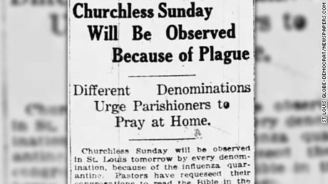 During the 1918 influenza pandemic, religious institutions worldwide closed their doors to save lives. 